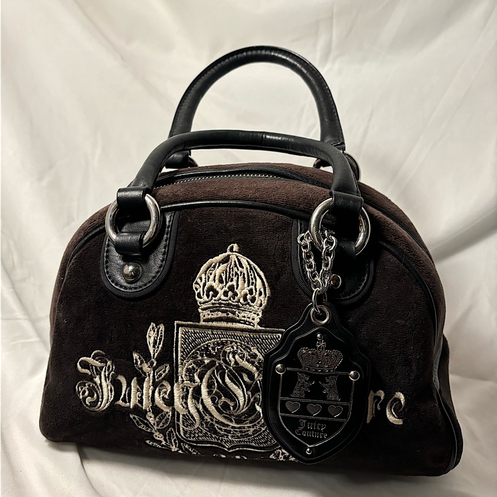 Vintage Y2K Juicy Couture Brown Bowler Bag